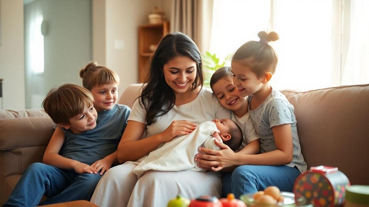 Como explicar a chegada do bebê aos irmãos mais velhos
