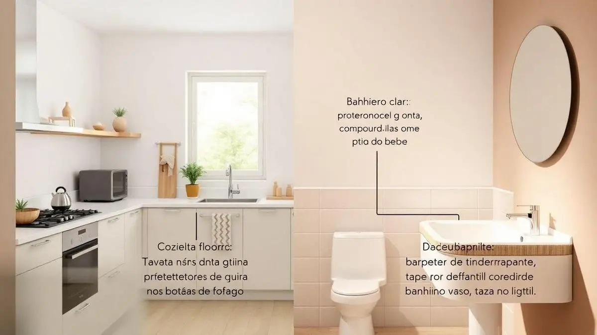 Adaptar cozinha e banheiro para bebê: soluções práticas e seguras