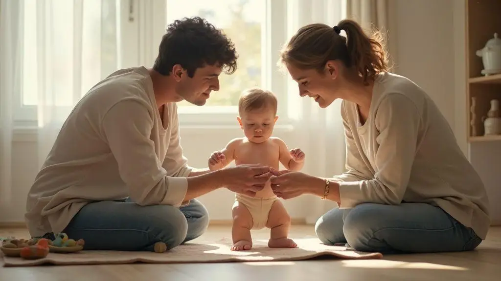 Rotina diária para fortalecer pernas do bebê sem estresse